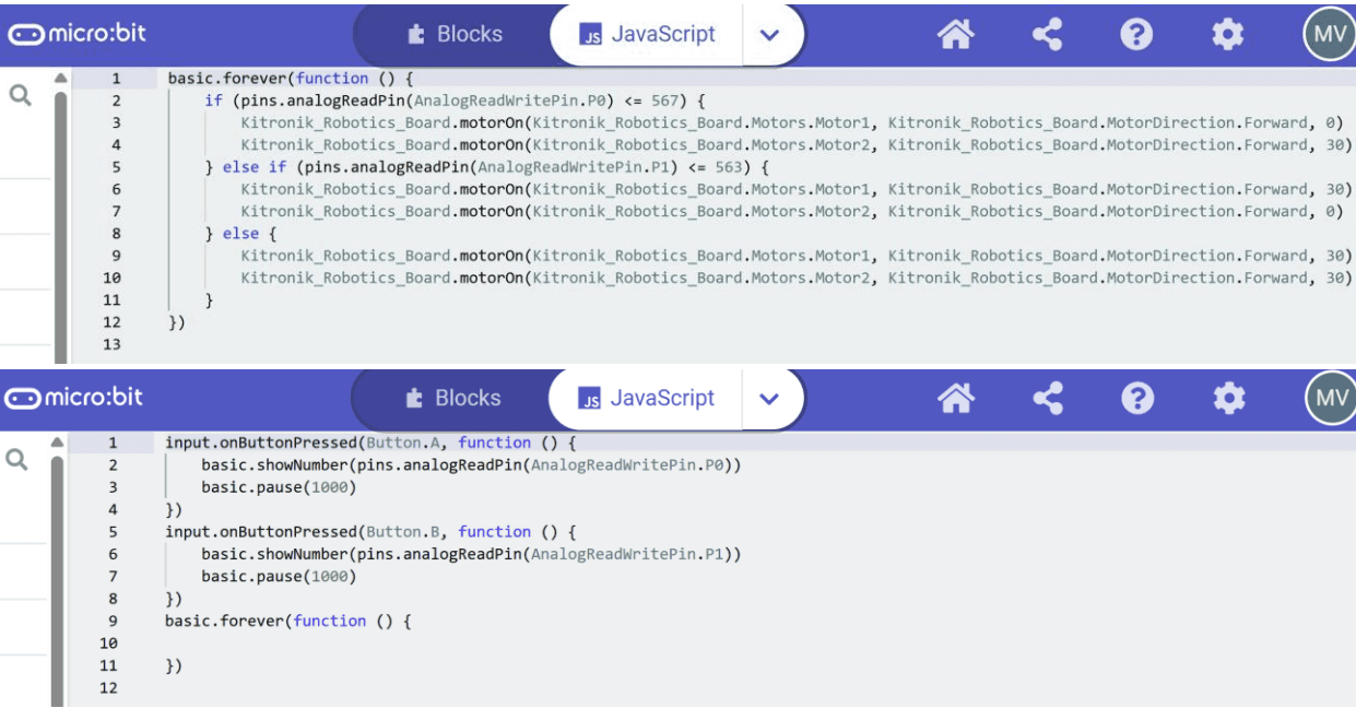 Control loop, in JavaScript