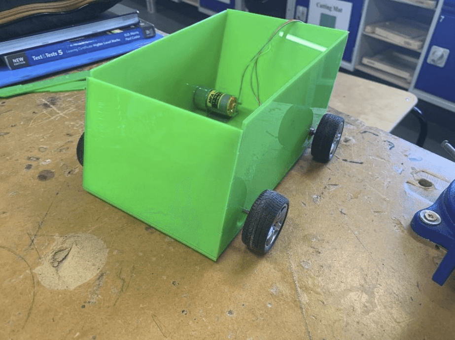 Laser-cut chassis bonded with weld-on cement
