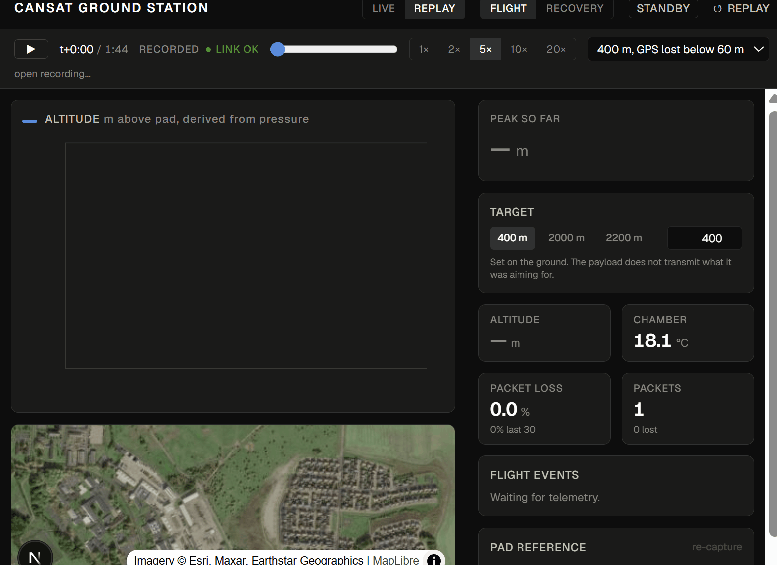 Replay running with the receiver switched off